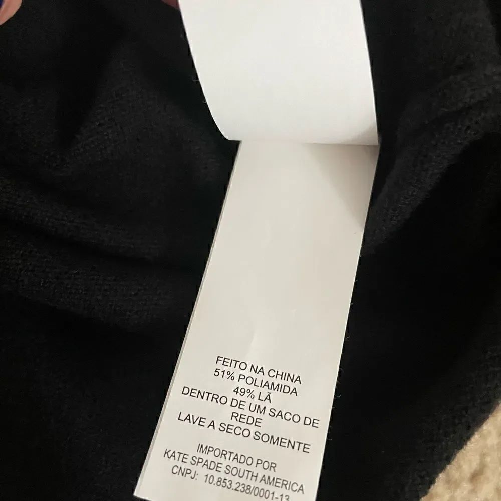 Kate Spade Pearl Button Cardigan Black Size XS - Picture 5 of 7